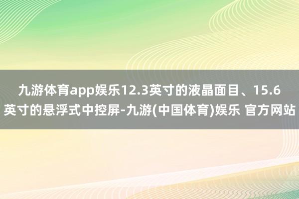 九游体育app娱乐12.3英寸的液晶面目、15.6英寸的悬浮式中控屏-九游(中国体育)娱乐 官方网站